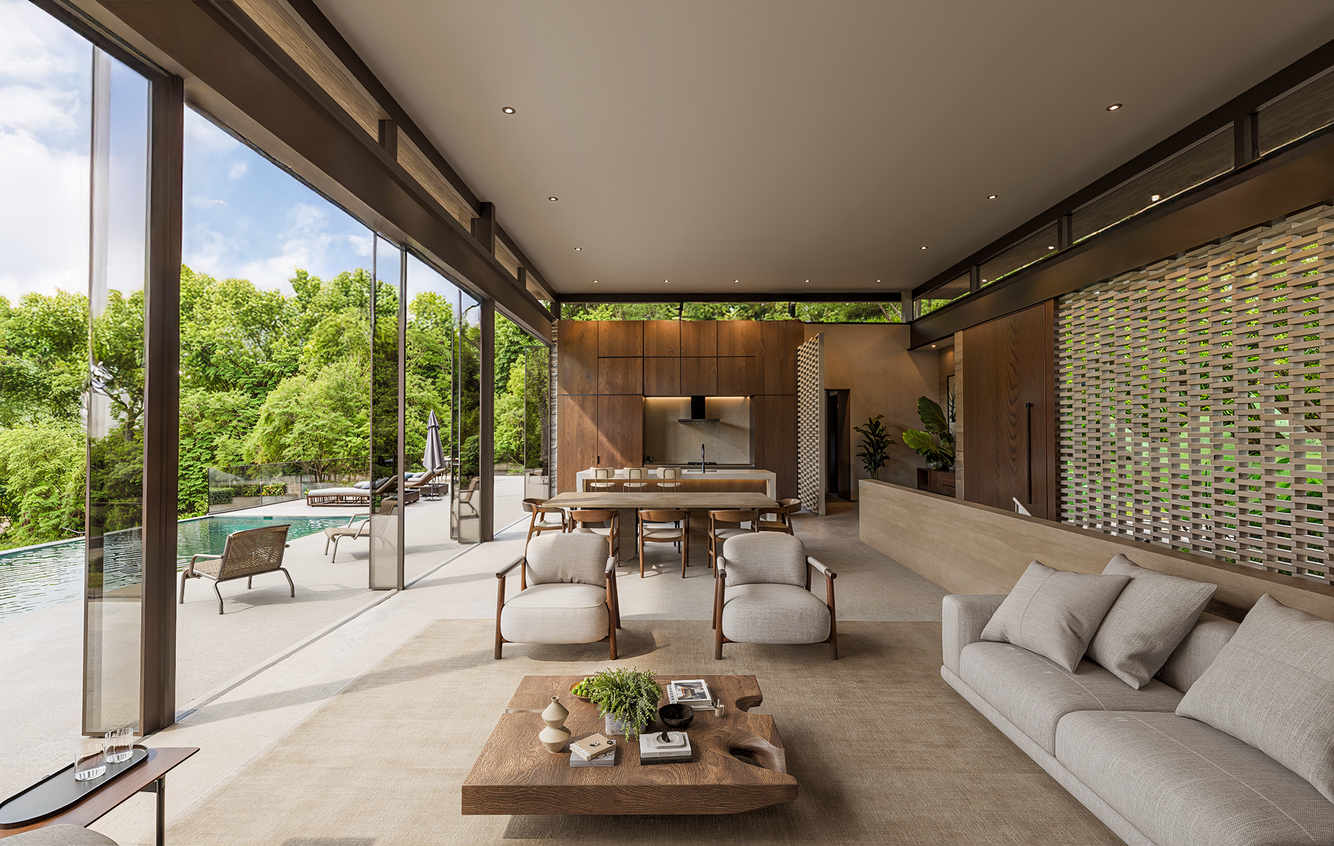 Living Room, Ambar Azul